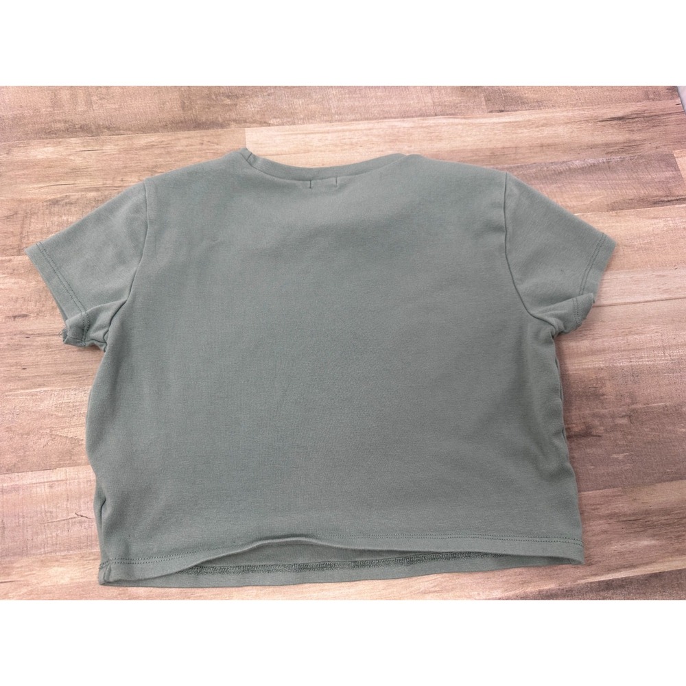Garage Jade Dragon Green Crop Top Graphic Print‎ Size Large - Picture 7 of 7